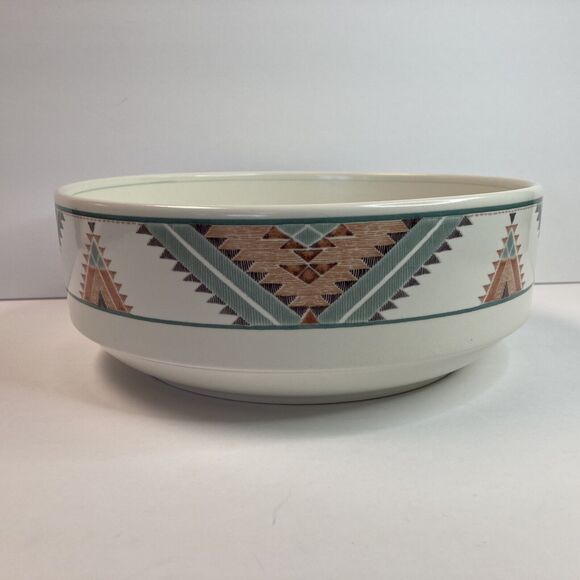 Mikasa Santa Fe Serving Bowl 9 3/8 inch diameter Intaglio CAC24 Stoneware - Picture 4 of 10